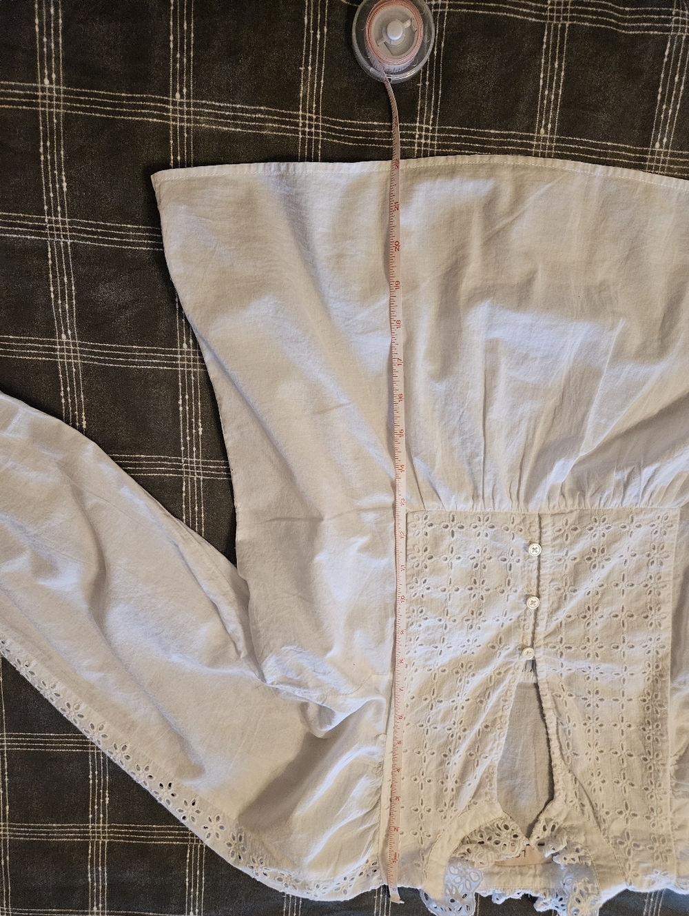 🌟LOFT White Lace Detail Blouse🌟 - Picture 5 of 6